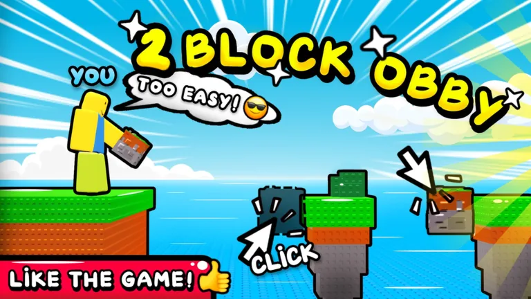 A player saying Too easy while placing a block across a gap over the sea